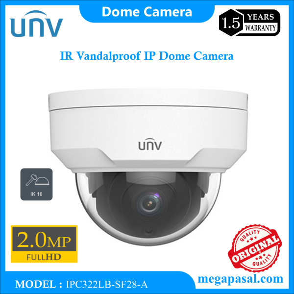 2 MP IR Vandalproof IP Dome Camera IPC322LB-SF28-A