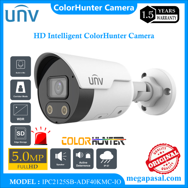 Uniview Intelligent Light and Audible Warning ColorHunter Bullet Camera