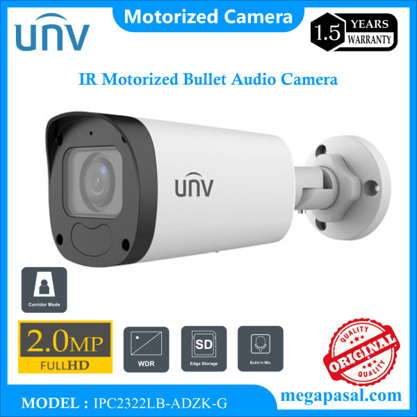 2 MP IR Motorized Bullet Audio Network Camera IPC2322LB-ADZK-G