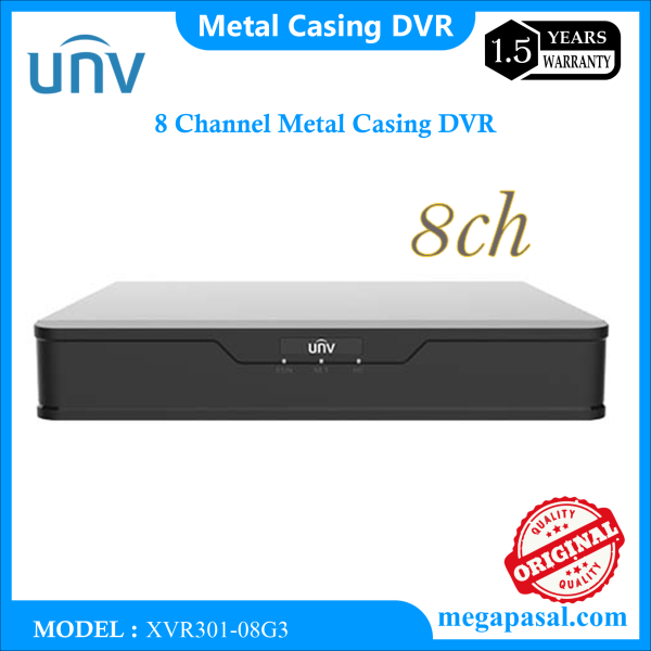 8 Channel Metal Casing DVR XVR301-08G3