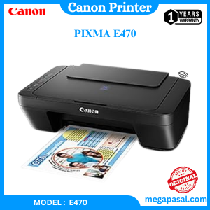 Canon Pixma E470 - Wireless Printer